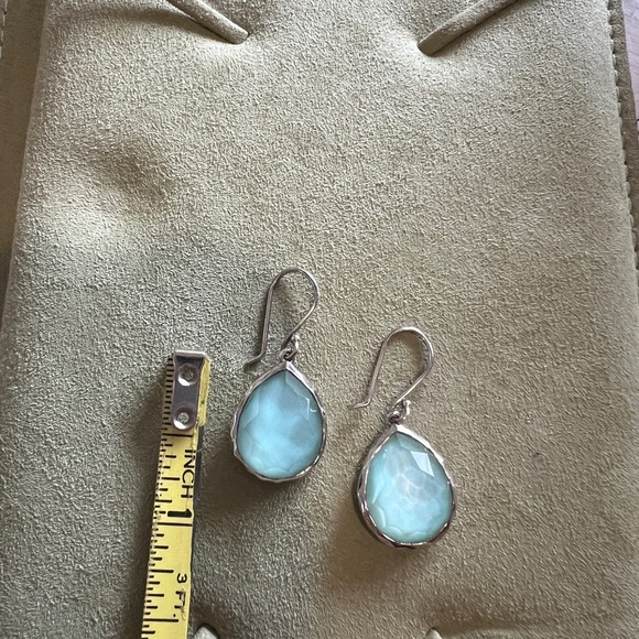 Ippolita Rock Candy sterling MOP light green drop pierced earrings - Picture 9 of 10